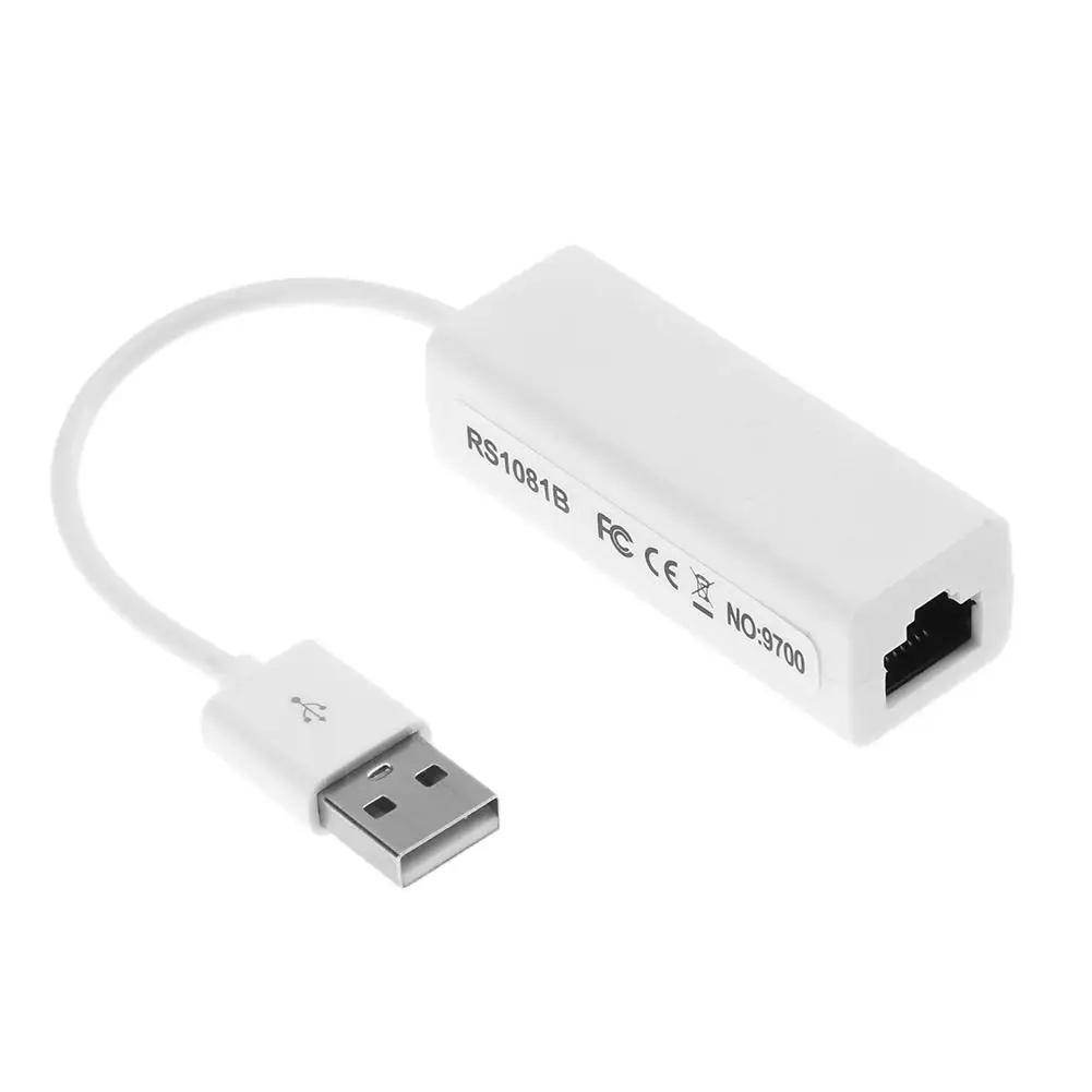 White USB 2.0 to RJ45 LAN Ethernet v Network Adapter WIN7 for Computer Desktop Laptop
White USB 2.0 to RJ45 LAN Ethernet v Network Adapter WIN7 for Computer Desktop Laptop