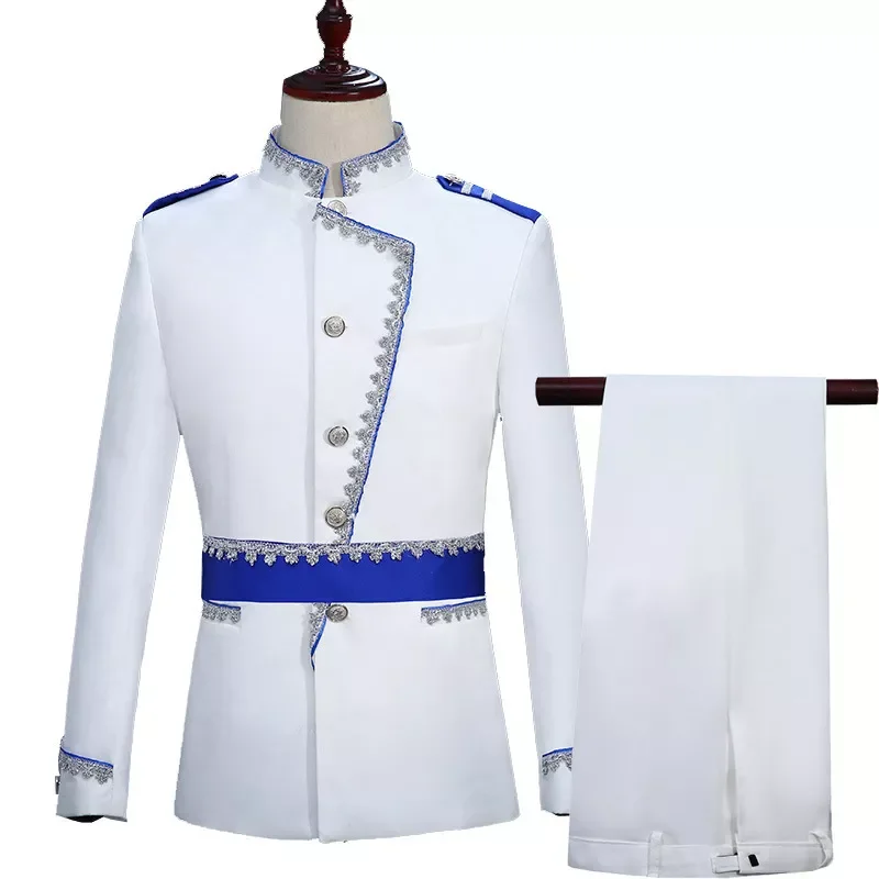 NEW IN Dress Stage Performance Party Mens Suit Floral European Royal Gown Show Prince Costumes Luxury Men Clothing White Men Sui
NEW IN Dress Stage Performance Party Mens Suit Floral European Royal Gown Show Prince Costumes Luxury Men Clothing White Men Sui