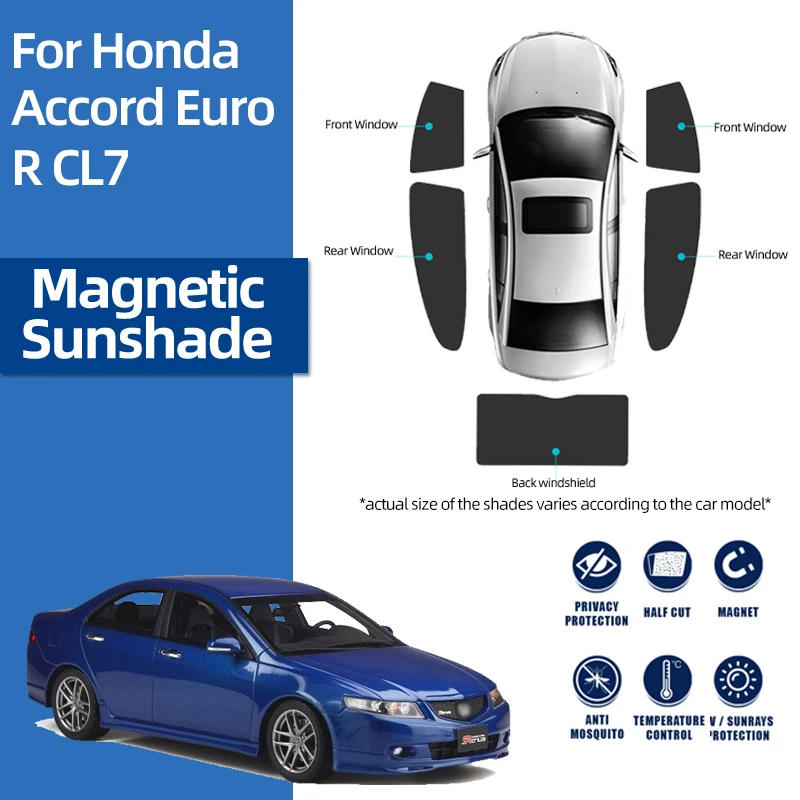For Honda Accord Euro CL 2002-2008 Magnetic Car Sunshade Shield Front Windshield Curtain Rear Side Window Sun Shade Visor
For Honda Accord Euro CL 2002-2008 Magnetic Car Sunshade Shield Front Windshield Curtain Rear Side Window Sun Shade Visor