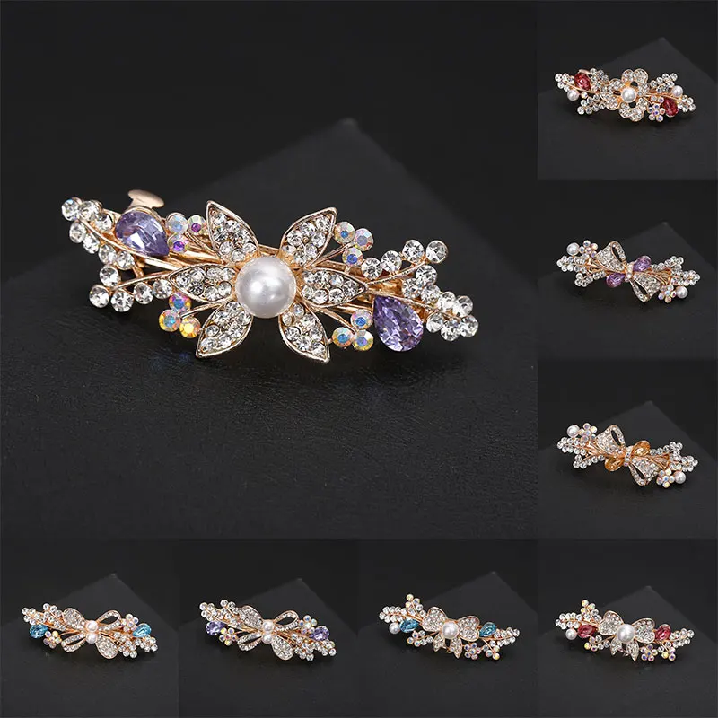 Rhinestone Pearl Hair Clip Crystal Butterfly Women Hairpin Alloy Spring Clips Flower Barrettes Ponytail Holder Hair Accessories
Rhinestone Pearl Hair Clip Crystal Butterfly Women Hairpin Alloy Spring Clips Flower Barrettes Ponytail Holder Hair Accessories