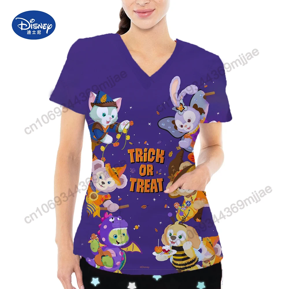 V-neck Women's Tops for Women 2023 Nurse Uniform Disney Graphic Tee Pocket Women's Clothing Summer 2023 Novelties Korean Fashion
V-neck Women's Tops for Women 2023 Nurse Uniform Disney Graphic Tee Pocket Women's Clothing Summer 2023 Novelties Korean Fashion