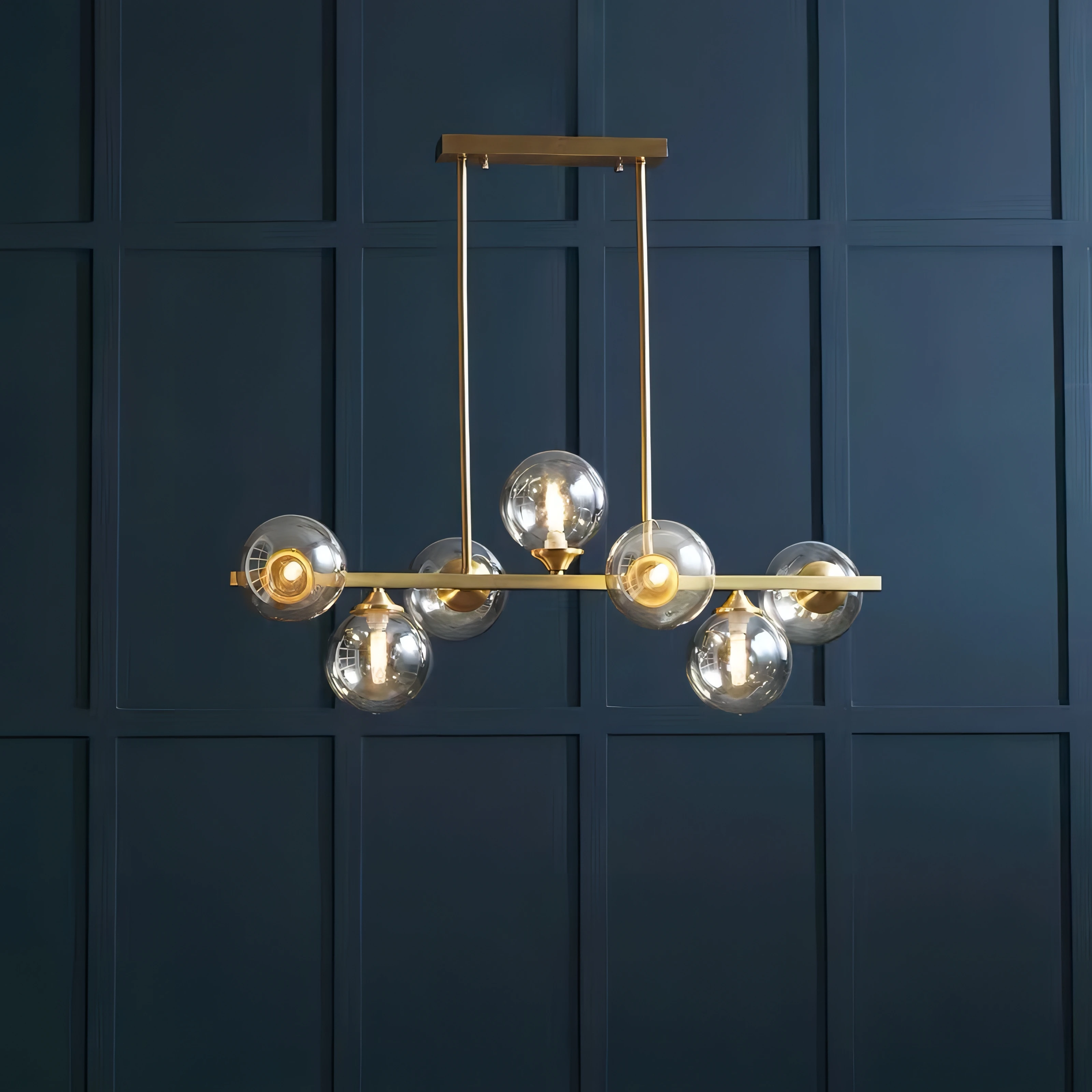 Indoor Luxury Copper G9 Led Chandelier Dining Room Straight Chandelier Lighting Amber Glass Lustre Gold Luminarias Lamparas
Indoor Luxury Copper G9 Led Chandelier Dining Room Straight Chandelier Lighting Amber Glass Lustre Gold Luminarias Lamparas