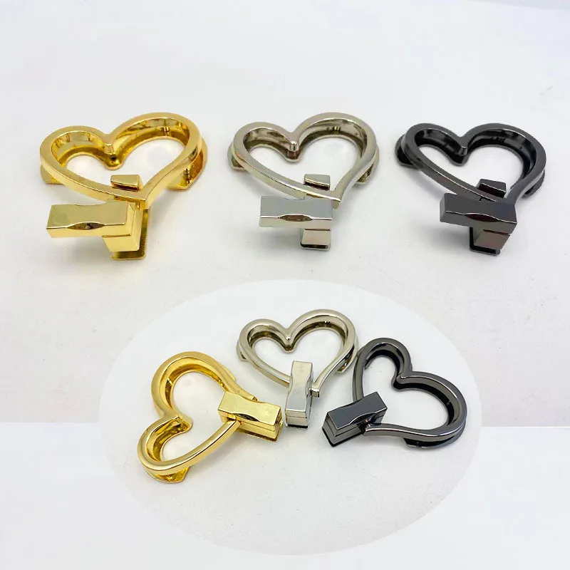 Heart Shape Bag Lock Clasp Metal Turn Lock Buckles For DIY Handbag Shoulder Bag Hardware Accessories
Heart Shape Bag Lock Clasp Metal Turn Lock Buckles For DIY Handbag Shoulder Bag Hardware Accessories
