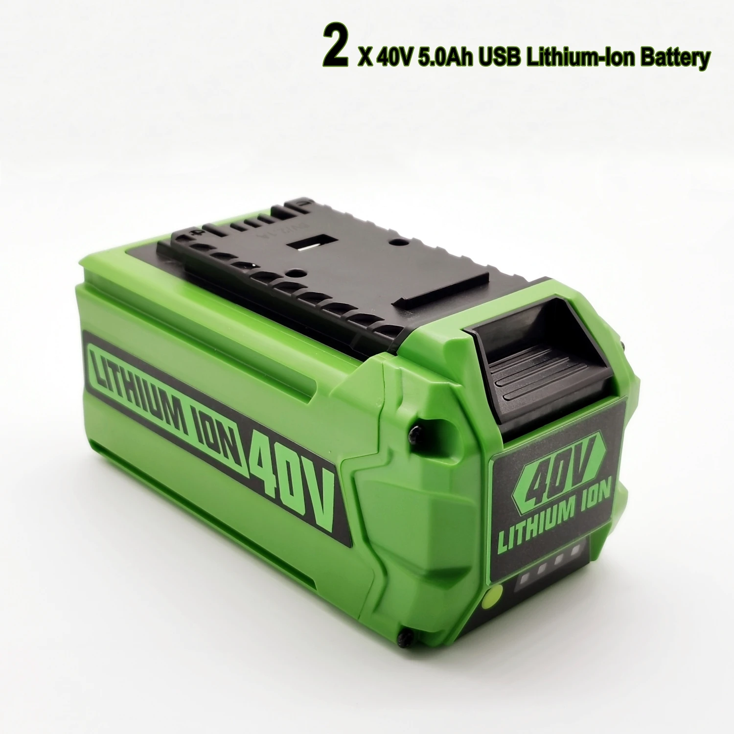 LOJOAN 2 UNITS 40V 5.0Ah Lithium-Ion Battery Akku With USD Port for Greenworks G-MAX 40V Cordless Power Tools and Charger
LOJOAN 2 UNITS 40V 5.0Ah Lithium-Ion Battery Akku With USD Port for Greenworks G-MAX 40V Cordless Power Tools and Charger