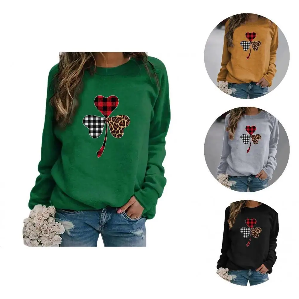 Skin-Touch Fashion Lucky Leaves Print Pullover Sweatshirt Breathable Sweatshirt Jumper Breathable for Home
Skin-Touch Fashion Lucky Leaves Print Pullover Sweatshirt Breathable Sweatshirt Jumper Breathable for Home