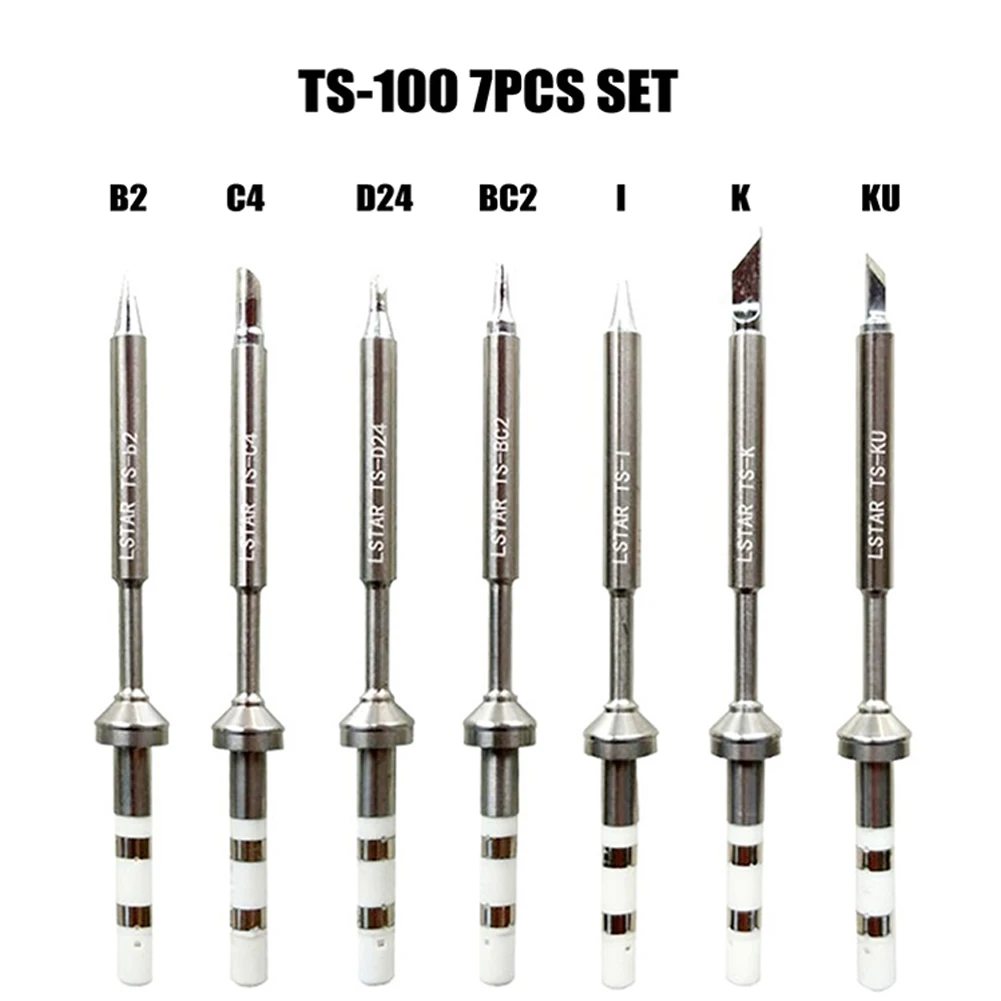 Power Tools Soldering Iron Tips Home Copper/iron Electric Solding Replacement Accessories Soldering Iron Tips TS100
Power Tools Soldering Iron Tips Home Copper/iron Electric Solding Replacement Accessories Soldering Iron Tips TS100