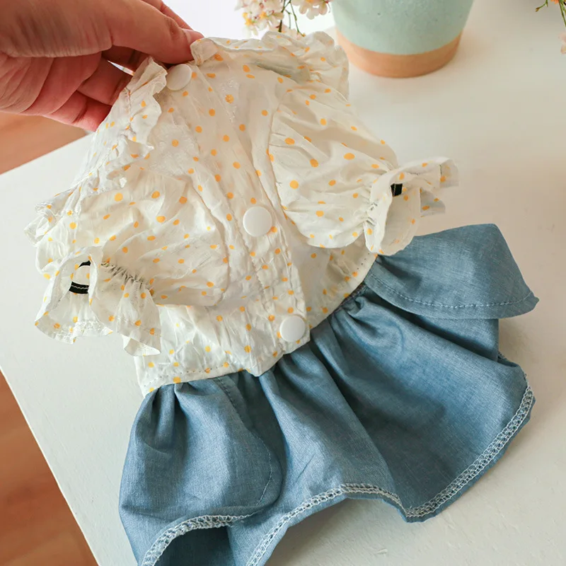 Fashion Dog Denim Dress Summer Small Dogs Princess Skirt Clothes Cartoon Spring Pet Outfit Puppy Apparel Yorkies Poodle Clothing
Fashion Dog Denim Dress Summer Small Dogs Princess Skirt Clothes Cartoon Spring Pet Outfit Puppy Apparel Yorkies Poodle Clothing
