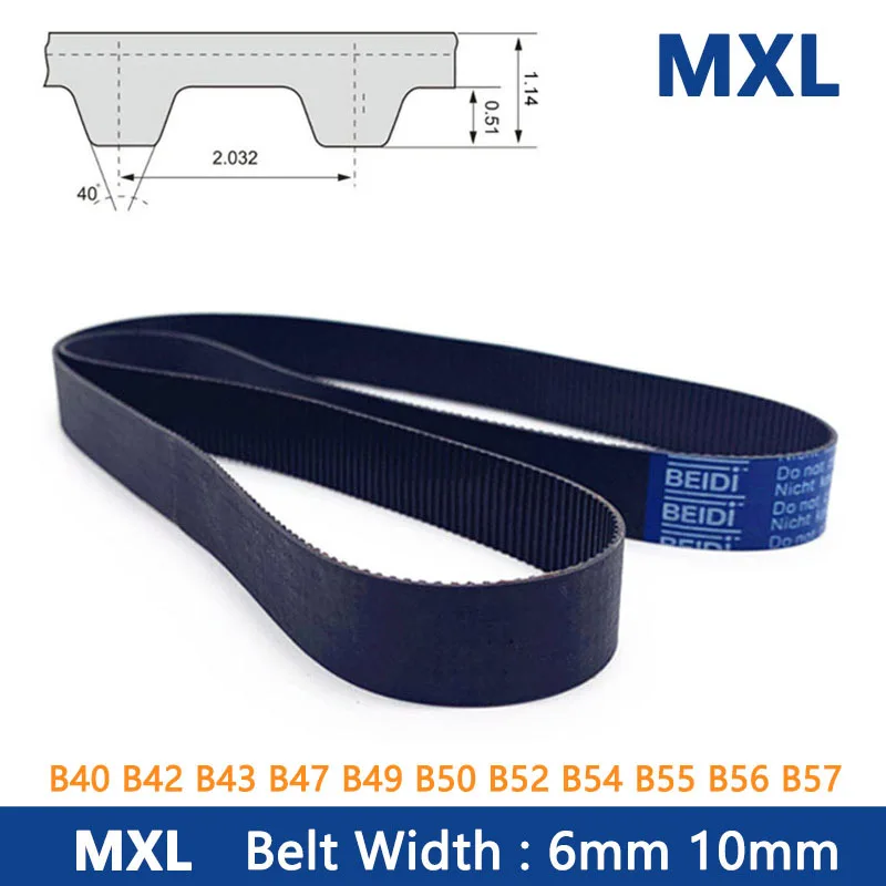 1pc MXL Timing Belt Width 6mm 10mm Rubber Closed Loop Synchronous Drive Belt B40 B42 B43 B47 B49 B50 B52 B54 B55 B56 B57MXL
1pc MXL Timing Belt Width 6mm 10mm Rubber Closed Loop Synchronous Drive Belt B40 B42 B43 B47 B49 B50 B52 B54 B55 B56 B57MXL