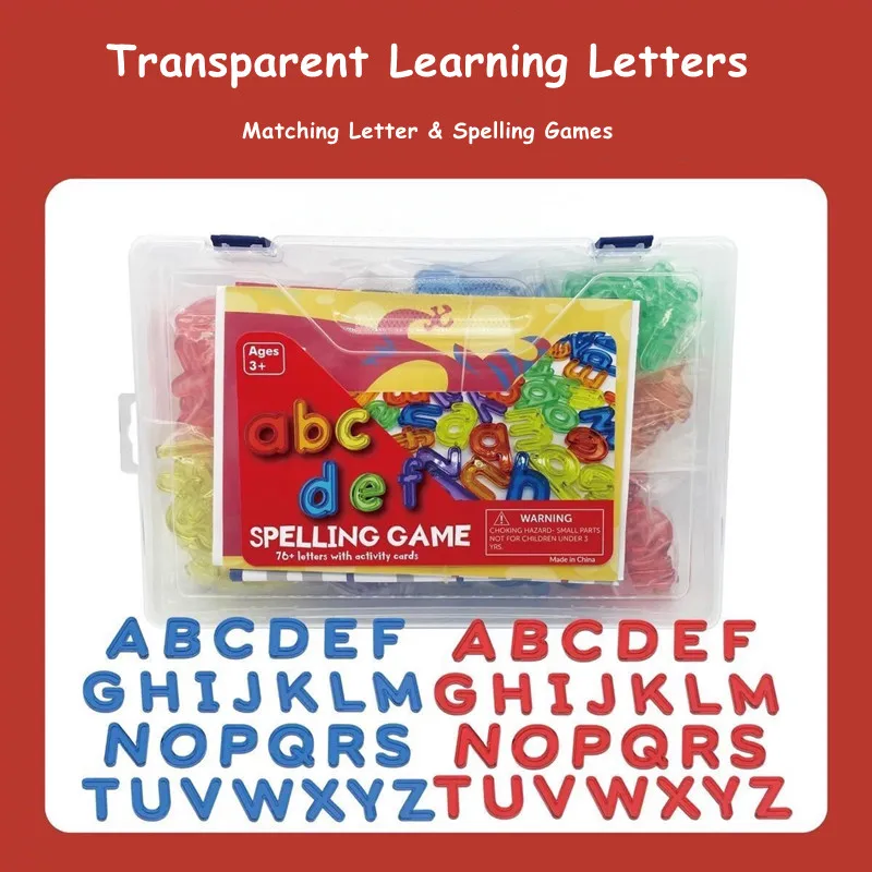 Spelling Game Transparent Lowercas Letters Spelling Learning Toy Plastic ABC Flash Cards Matching Shape Letter Games
Spelling Game Transparent Lowercas Letters Spelling Learning Toy Plastic ABC Flash Cards Matching Shape Letter Games