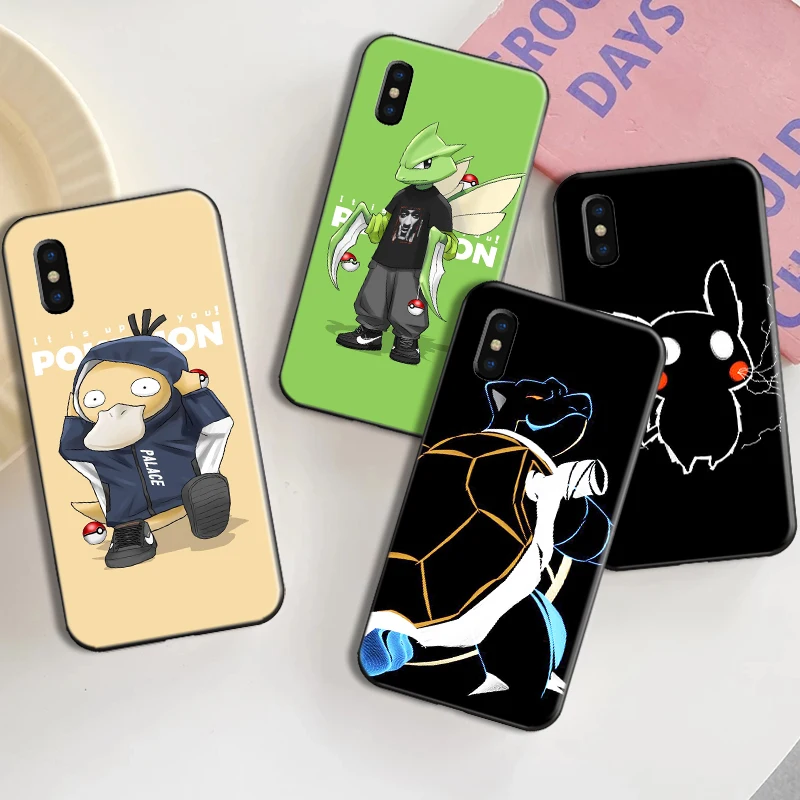 Cartoon Pokémon Phone Case For Funda iPhone 13 12 11 Pro Max 13 12 Mini X XR XS Max 6 6s 7 8 Plus Funda Black Coque
Cartoon Pokémon Phone Case For Funda iPhone 13 12 11 Pro Max 13 12 Mini X XR XS Max 6 6s 7 8 Plus Funda Black Coque