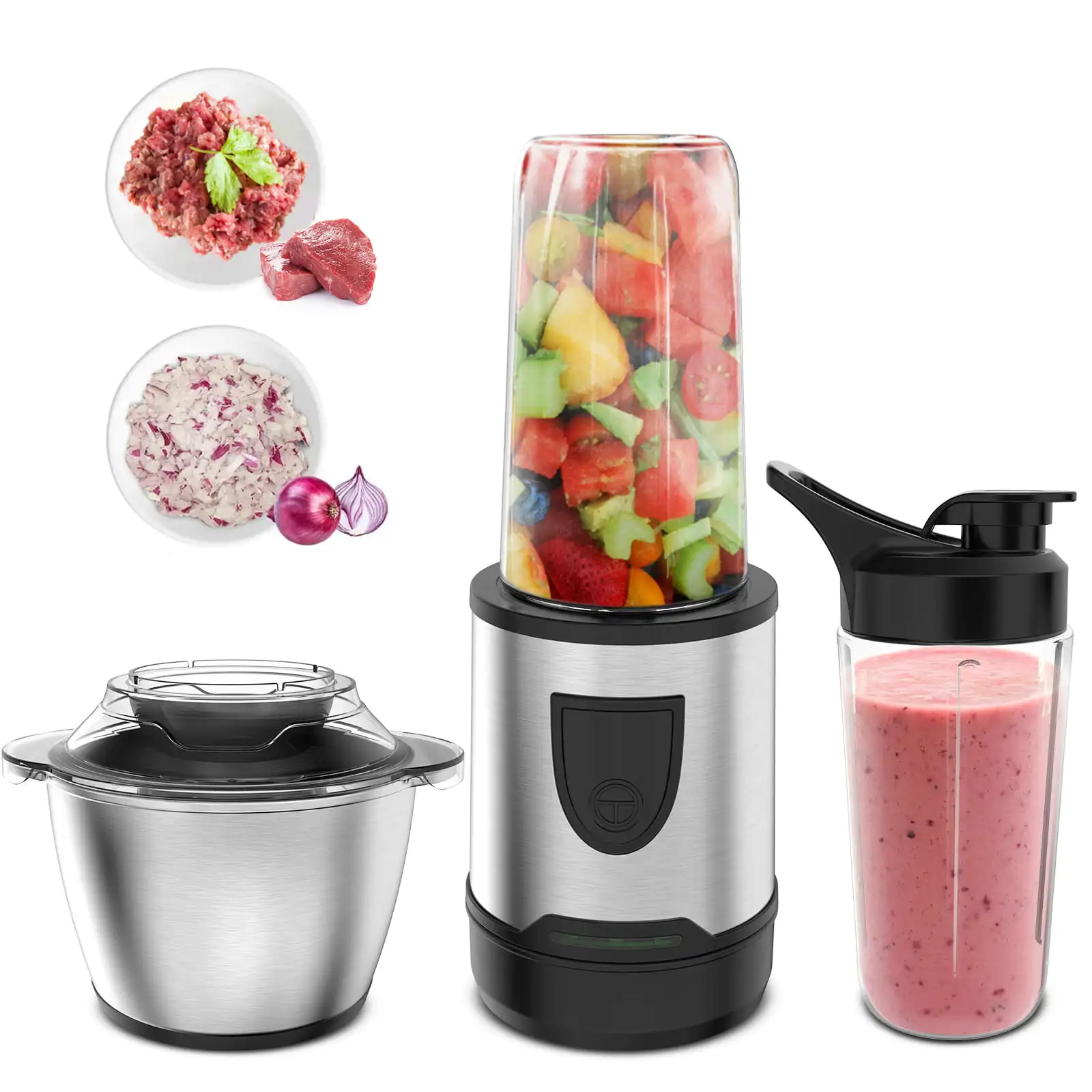 Blender and Food Processor Combo, 2 in 1 Multifunctional Food Fruit Meat Blender, Fruit Vegetable Juice Extractor, Detachable S
Blender and Food Processor Combo, 2 in 1 Multifunctional Food Fruit Meat Blender, Fruit Vegetable Juice Extractor, Detachable S