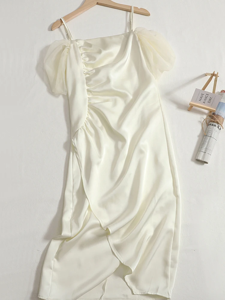 Платье женское атласное средней длины, роскошный элегантный топ со складками, с сетчатыми рукавами и разрезом, черный наряд для вечеринок, н...
Платье женское атласное средней длины, роскошный элегантный топ со складками, с сетчатыми рукавами и разрезом, черный наряд для вечеринок, н...