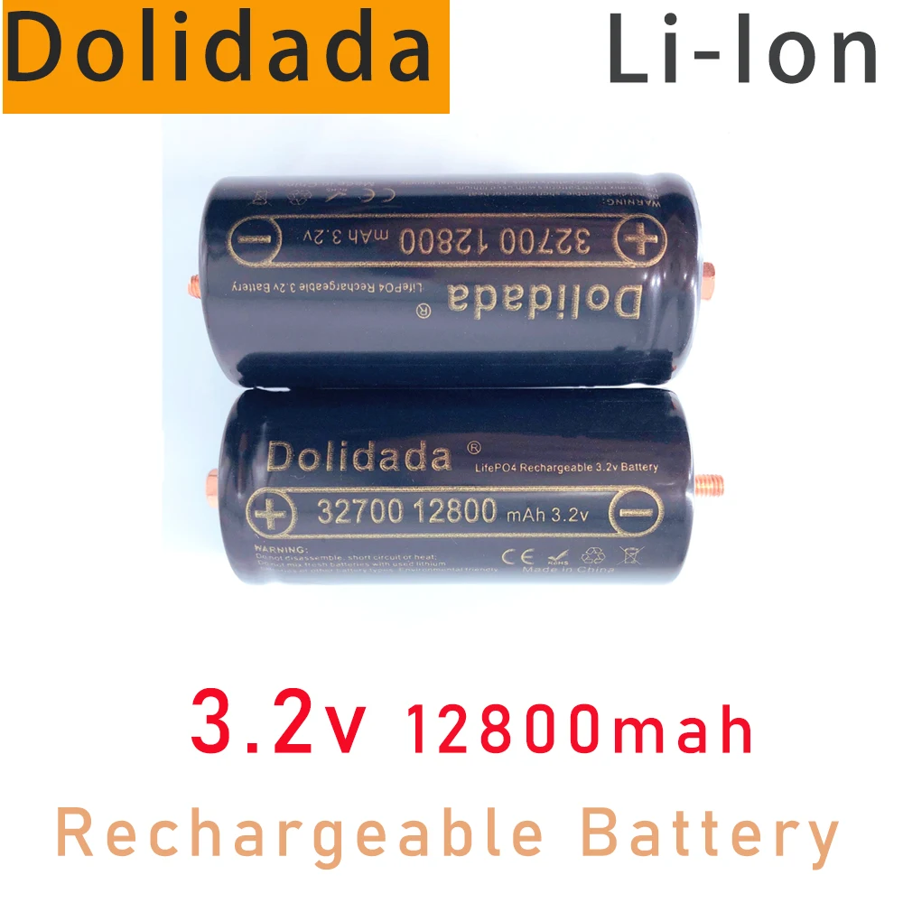 Lifepo4 32700 3.2V 12.8Ah Original Brand Rechargeable Battery Professional Lithium Iron Phosphate Power Battery with Screws
Lifepo4 32700 3.2V 12.8Ah Original Brand Rechargeable Battery Professional Lithium Iron Phosphate Power Battery with Screws