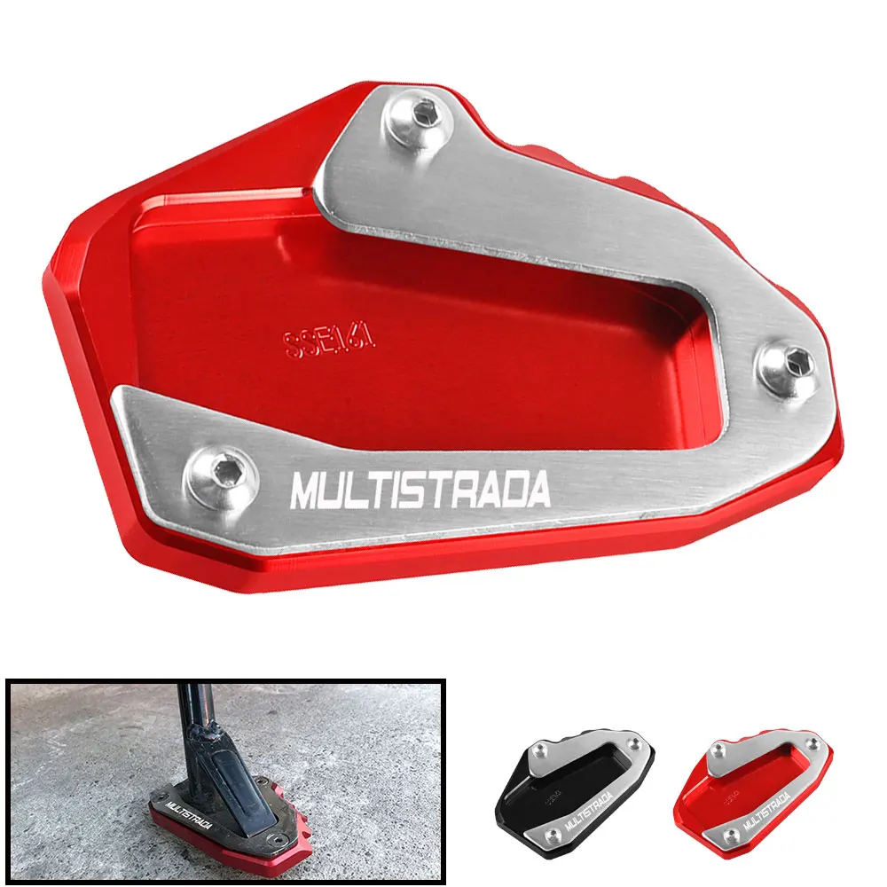 CNC Aluminum Motorcycle Accessories Side Stand Enlarger Kickstand Enlarge Pad For Ducati Multistrada 950 1100 1200 / S / GT 1260
CNC Aluminum Motorcycle Accessories Side Stand Enlarger Kickstand Enlarge Pad For Ducati Multistrada 950 1100 1200 / S / GT 1260