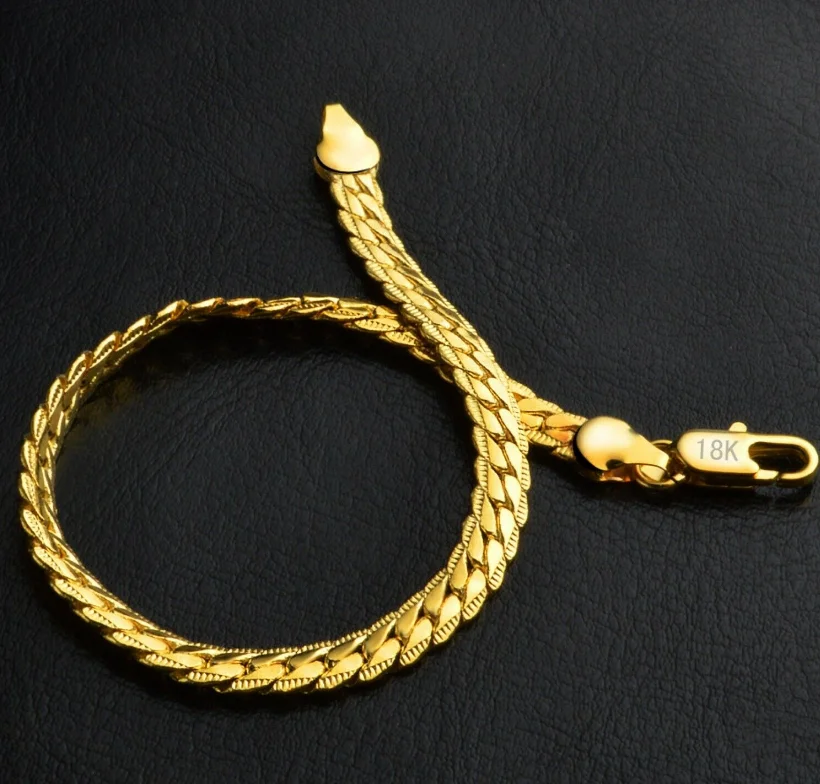 ANGLANG Stunning Women Men Flat Curb Chain Solid Link Bracelet Sparking Stainless Steel Gold Bracelet Anniversary Party Gift
ANGLANG Stunning Women Men Flat Curb Chain Solid Link Bracelet Sparking Stainless Steel Gold Bracelet Anniversary Party Gift