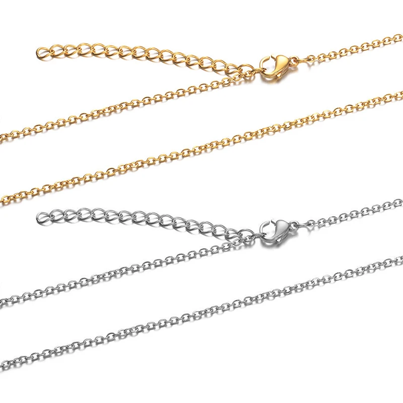 5pcs Stainless Steel 1.5/2mm Necklace Gold Plated Flat Cable Link Chains For DIY Women Jewelry Making Craft Supplies Findings
5pcs Stainless Steel 1.5/2mm Necklace Gold Plated Flat Cable Link Chains For DIY Women Jewelry Making Craft Supplies Findings