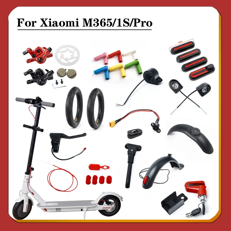 For Xiaomi M365 / Pro Electric Scooter Parts Fender Kickstand Light Handlebar Grips Brake Handle Disc Brakes Repair Part
For Xiaomi M365 / Pro Electric Scooter Parts Fender Kickstand Light Handlebar Grips Brake Handle Disc Brakes Repair Part