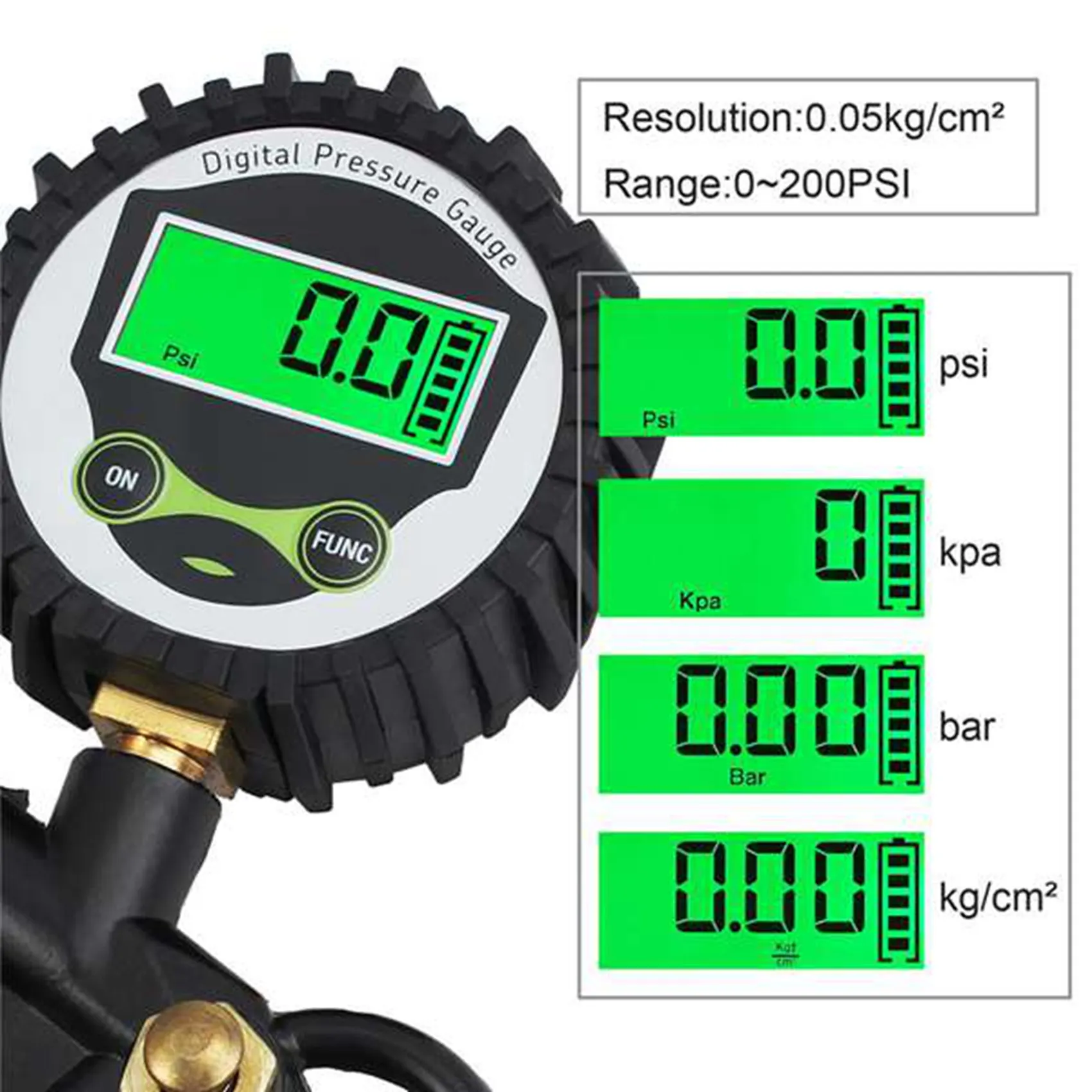Car EU Tire Air Pressure Inflator Gauge Display LED Digital Vehicle Tire Tester Manometer
Car EU Tire Air Pressure Inflator Gauge Display LED Digital Vehicle Tire Tester Manometer