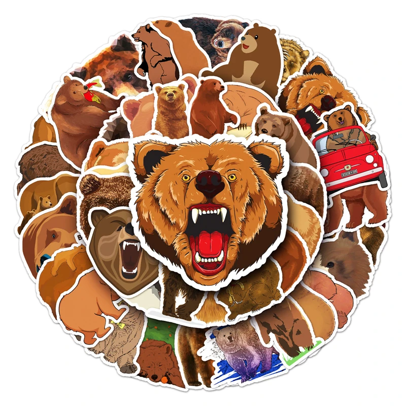 Brown bear Scrapbooking Stickers Packs Waterproof Skateboard Luggage Motorcycle Guitar Graffiti Kid Toy Decals Pasters Gifts
Brown bear Scrapbooking Stickers Packs Waterproof Skateboard Luggage Motorcycle Guitar Graffiti Kid Toy Decals Pasters Gifts