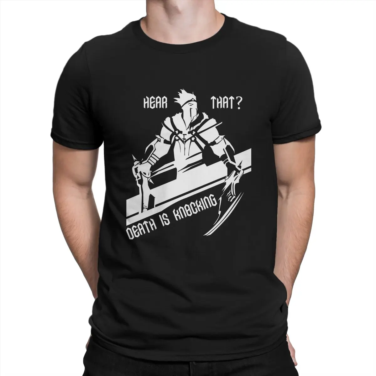 

Draven White Essential Men T Shirt League Of Legends LOL Esport MOBA Summoner's Rift Funny Tee Shirt Short Sleeve O Neck T-Shirt