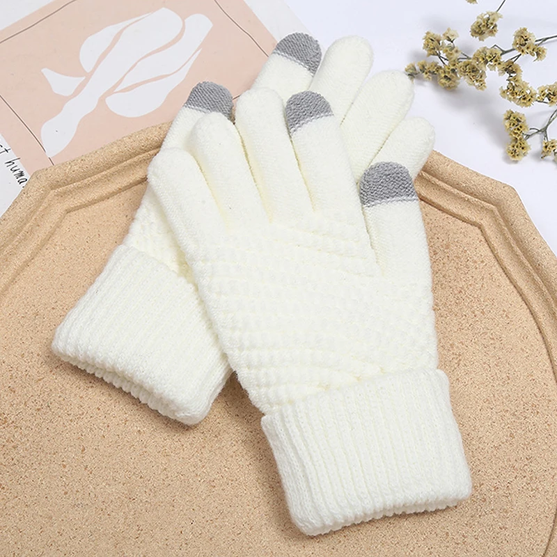 Jacquard Winter Knitted Gloves Solid Color Mobile Phone Touch Screen Thick Warm Riding Gloves Women Warmth Accessories Dropship
Jacquard Winter Knitted Gloves Solid Color Mobile Phone Touch Screen Thick Warm Riding Gloves Women Warmth Accessories Dropship