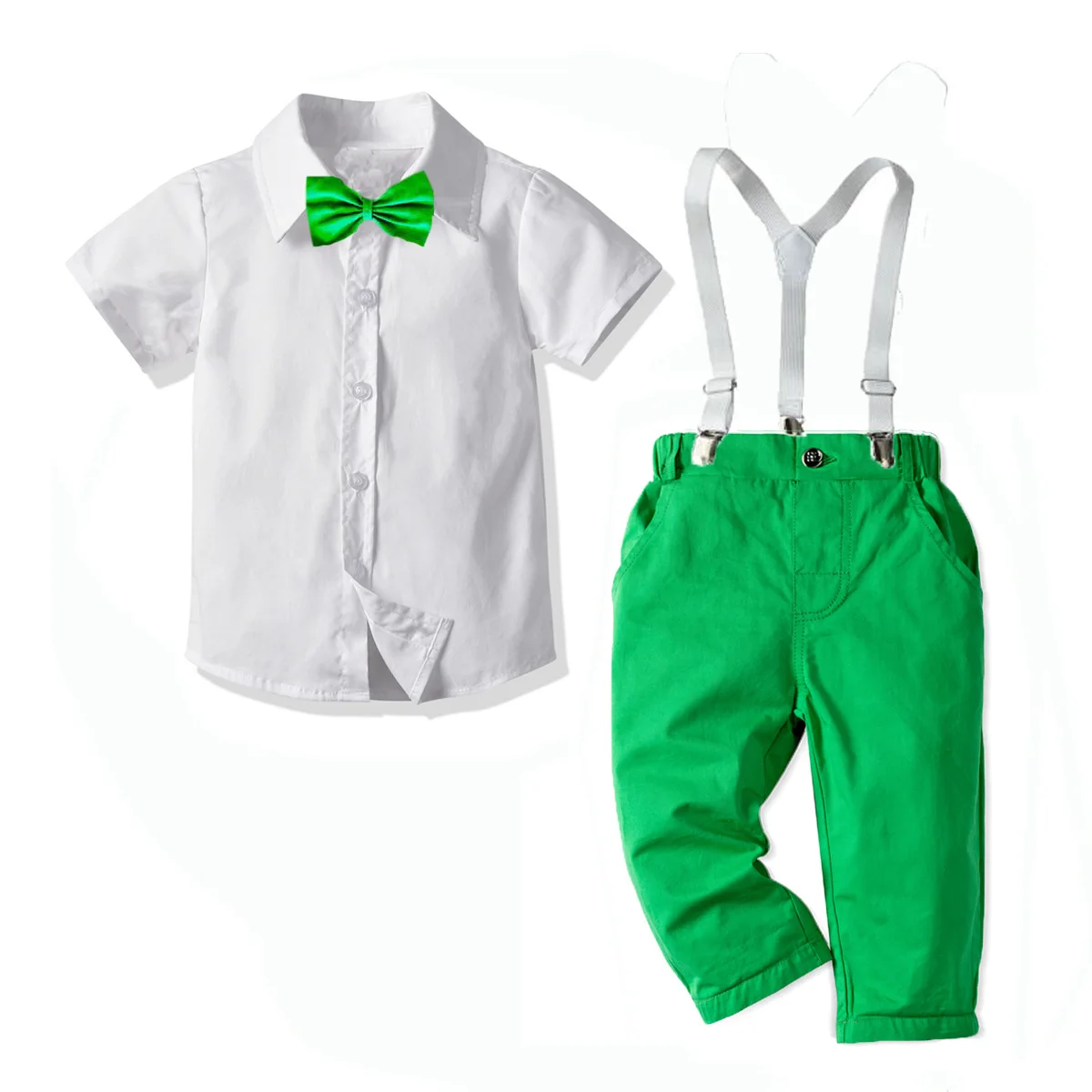 Boys autumn new gentleman suit children's dress short-sleeved trousers back bow tie multi-piece set
Boys autumn new gentleman suit children's dress short-sleeved trousers back bow tie multi-piece set