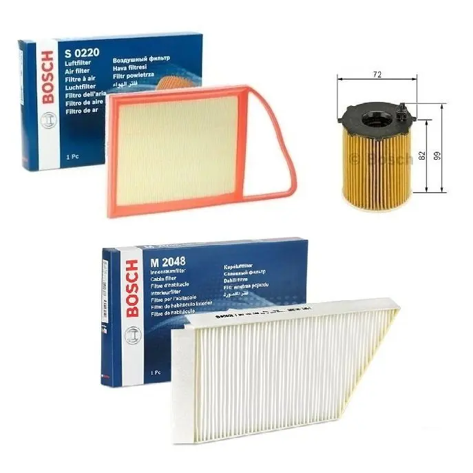 Набор фильтров Bosch Peugeot 206 +
Набор фильтров Bosch Peugeot 206 +