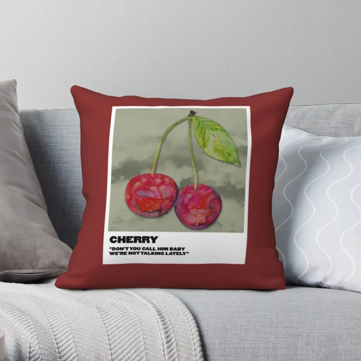 Cherry Polaroid Square Pillowcase Polyester Linen Velvet Printed Zip Decorative Home Cushion Case 18"
Cherry Polaroid Square Pillowcase Polyester Linen Velvet Printed Zip Decorative Home Cushion Case 18"
