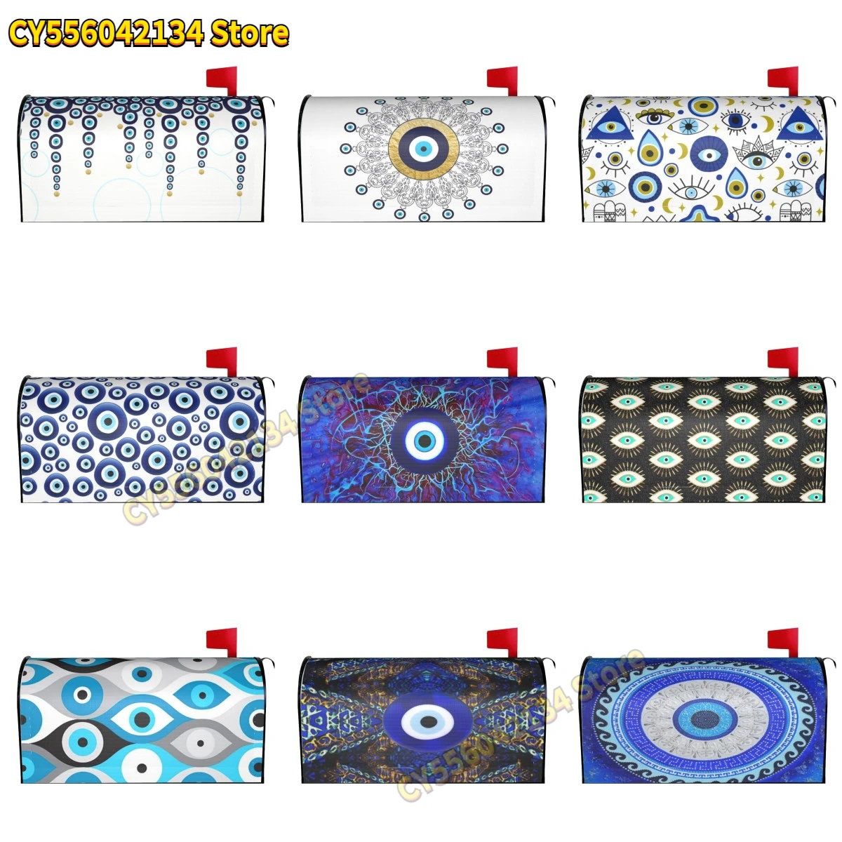 Greek Turkish Evil Eye Mailbox Covers Magnetic Farmhouse Decorative Mailboxes Wraps Post Letter Box Cover
Greek Turkish Evil Eye Mailbox Covers Magnetic Farmhouse Decorative Mailboxes Wraps Post Letter Box Cover