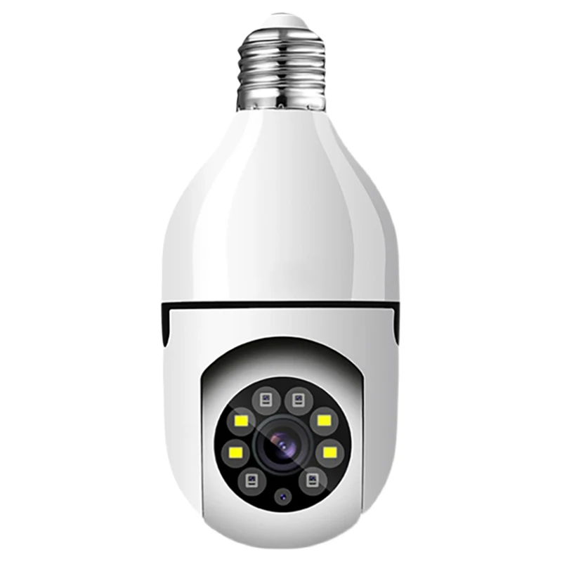 E27 Bulb Surveillance Camera 1080P 200W Day Night Full Color Automatic Body Tracking Wireless WIFI Security Monitor
E27 Bulb Surveillance Camera 1080P 200W Day Night Full Color Automatic Body Tracking Wireless WIFI Security Monitor