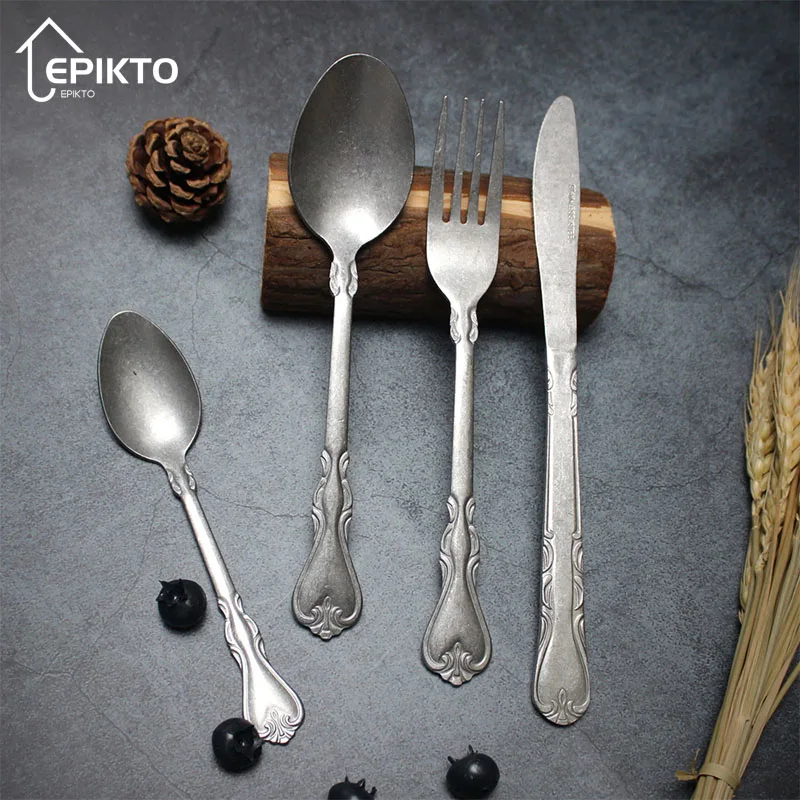4pcs Vintage Spoon Knife Fork Table Shooting Photographic Props Coffee Spoons Retro Kitchen Food Decoration Old Style Tableware
4pcs Vintage Spoon Knife Fork Table Shooting Photographic Props Coffee Spoons Retro Kitchen Food Decoration Old Style Tableware