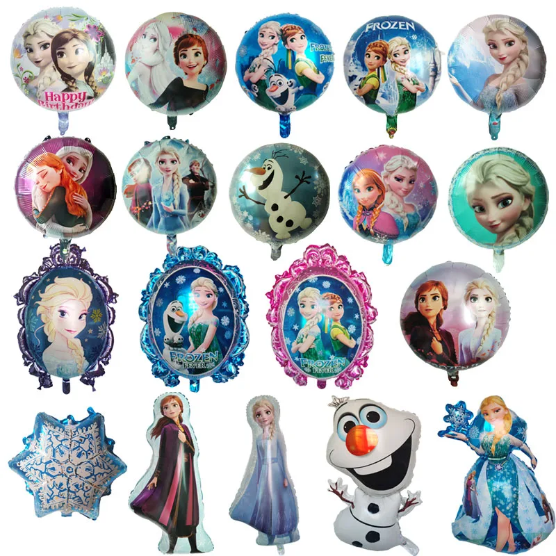 

New Disney Frozen Theme Party Decoration Olaf Foil Balloons Elsa Girls Birthday Baby Shower Party Decoration Supplies Kids Toy