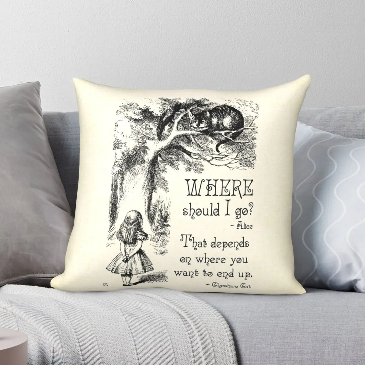 Alice In Wonderland Pillowcase Polyester Linen Velvet Creative Zip Decor Car Cushion Cover 18"
Alice In Wonderland Pillowcase Polyester Linen Velvet Creative Zip Decor Car Cushion Cover 18"