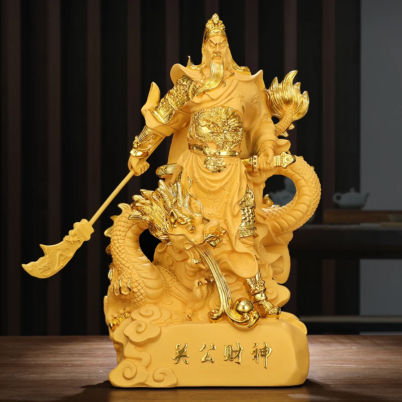 

Guan Gong Potrait Decoration Home Worship Statue God of War and Wealth Lucky Guan Yu Living Room Lord Guan The Second Buddha