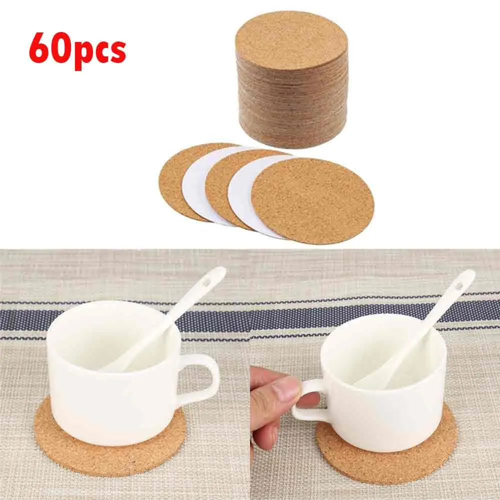 60Pcs Round Self-Adhesive Cork Coasters Cork Mats Cork Backing Sheets For Coasters And DIY Crafts Supplies
60Pcs Round Self-Adhesive Cork Coasters Cork Mats Cork Backing Sheets For Coasters And DIY Crafts Supplies