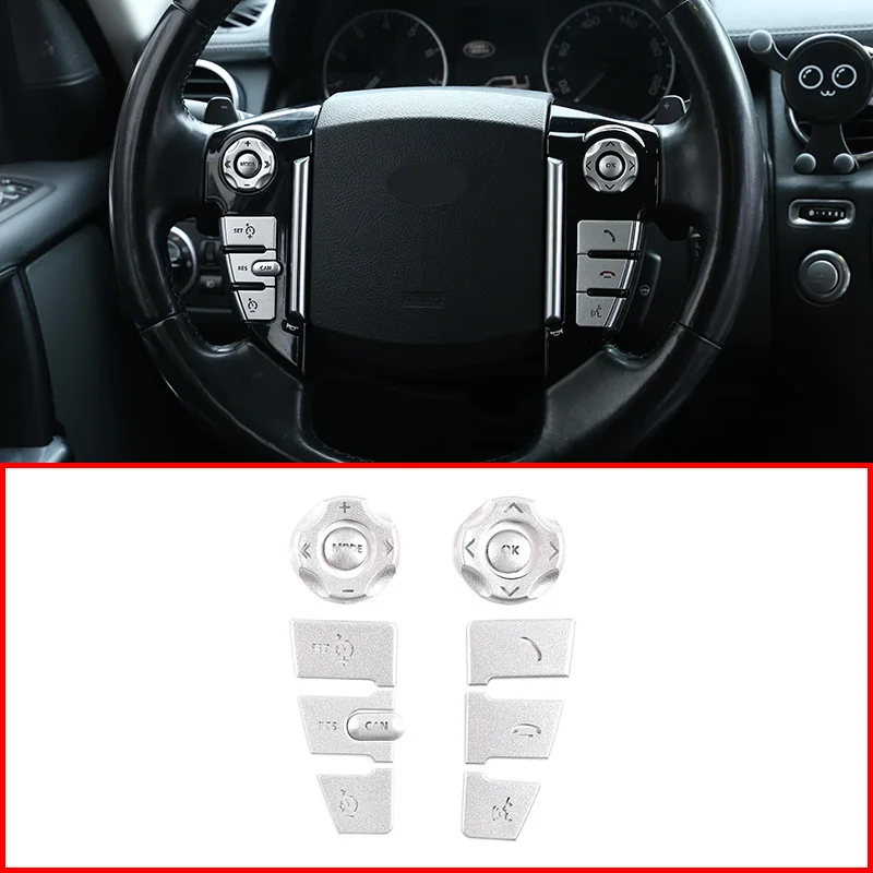For Land Rover Discovery 4 2010-2016 Steering Wheel Button Sticker Silver 11 Piece Set
For Land Rover Discovery 4 2010-2016 Steering Wheel Button Sticker Silver 11 Piece Set