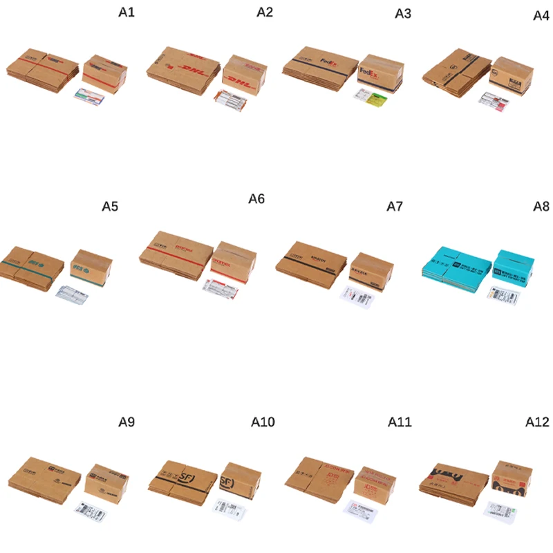 6Pcs/Set Dollhouse Miniatures 1:12 Package Parcel Mini Express Box Gift Box Modle Toys Paper Box Pretend Play Doll house Decor 
6Pcs/Set Dollhouse Miniatures 1:12 Package Parcel Mini Express Box Gift Box Modle Toys Paper Box Pretend Play Doll house Decor