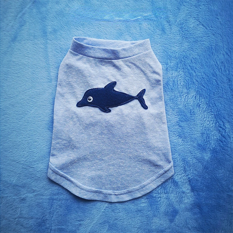 Spring Summer Pet Clothes Cute Fashion Thin Section Dolphin Cotton Vest French Bulldog Corgi Chihuahua Small Medium Dog Clothes
Spring Summer Pet Clothes Cute Fashion Thin Section Dolphin Cotton Vest French Bulldog Corgi Chihuahua Small Medium Dog Clothes
