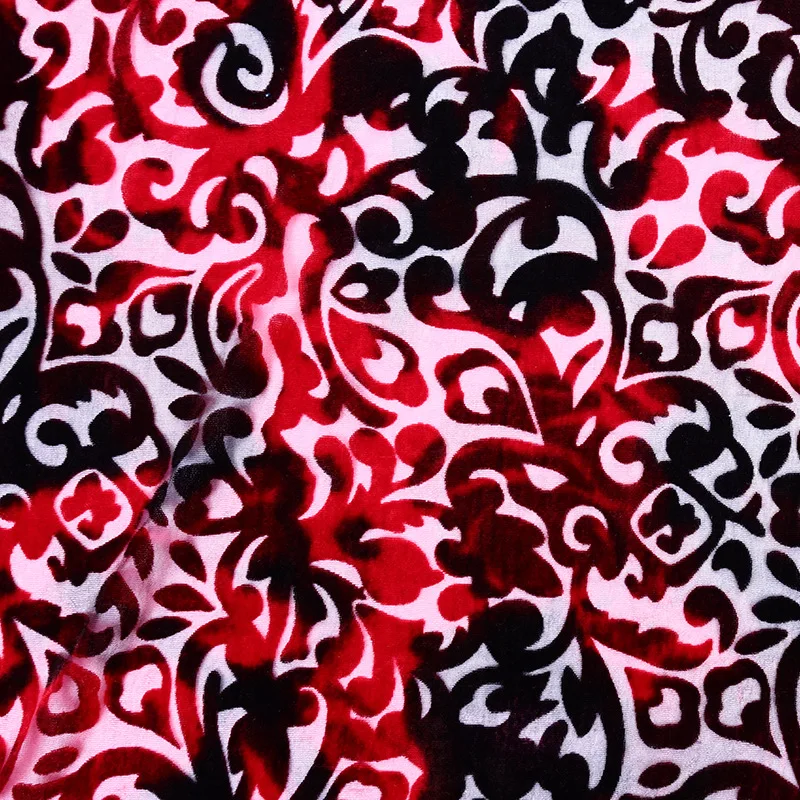 100cm*114cm Burnt-out Red Direct Printing Big Curved Flowers Velour Fabric for Clothing Crafts Packaging Wedding Background
100cm*114cm Burnt-out Red Direct Printing Big Curved Flowers Velour Fabric for Clothing Crafts Packaging Wedding Background