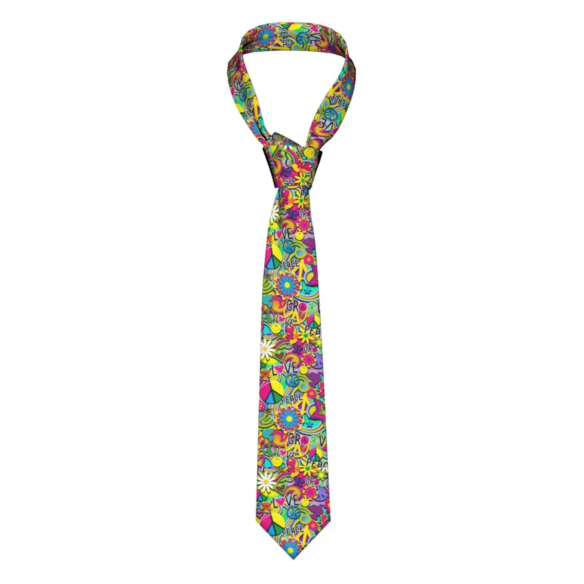 Peace Flower Print Tie Groovy Fun For Men Fashion Neck Ties Gift Shirt Party 8CM Cravat
Peace Flower Print Tie Groovy Fun For Men Fashion Neck Ties Gift Shirt Party 8CM Cravat
