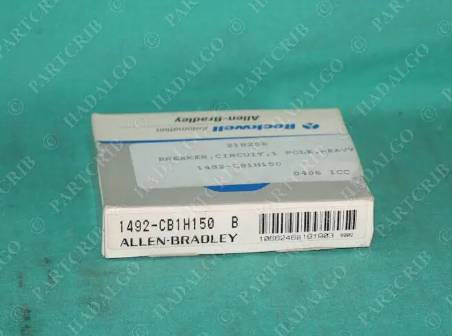 Allen Bradley, 1492-CB1H150, Miniature DIN rail Mountable Mount Circuit Breaker
Allen Bradley, 1492-CB1H150, Miniature DIN rail Mountable Mount Circuit Breaker