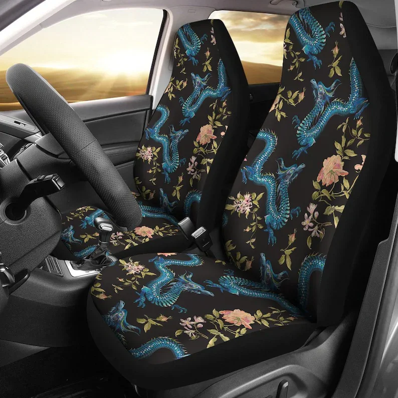 Black Dragon Floral Flowers Car Seat Covers Pair, 2 Front Seat Covers, Car Seat Protector, Car Accessories
Black Dragon Floral Flowers Car Seat Covers Pair, 2 Front Seat Covers, Car Seat Protector, Car Accessories