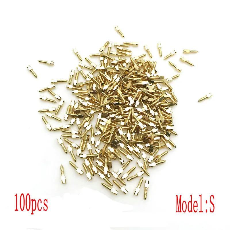 100Pcs Conical Dental Material Dental Gold Plated Tapered Conical Screw Posts Kits S Model Materiales De Laboratorio Dental
100Pcs Conical Dental Material Dental Gold Plated Tapered Conical Screw Posts Kits S Model Materiales De Laboratorio Dental