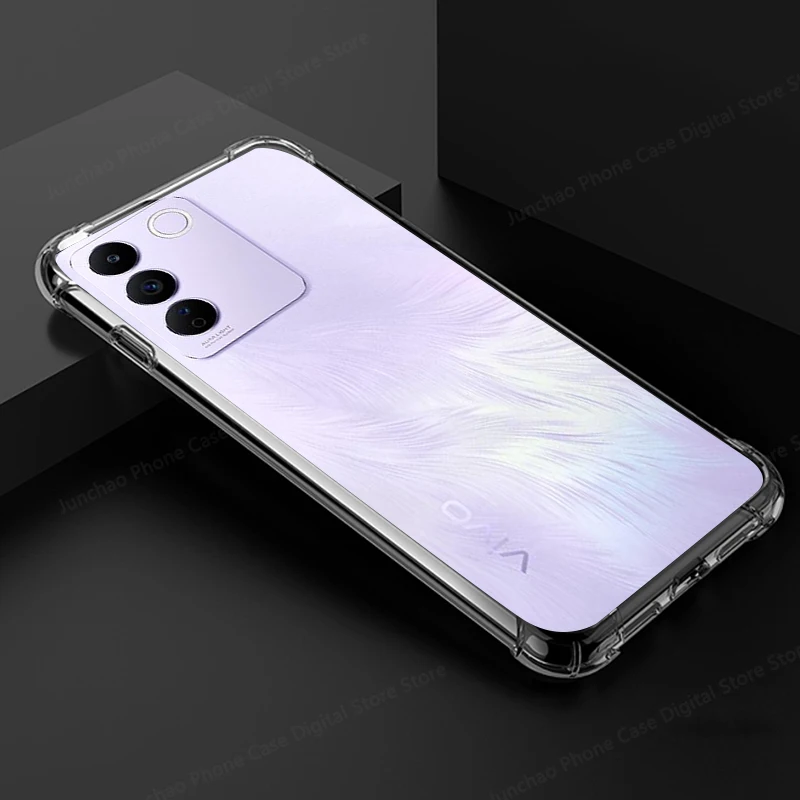 Clear case Airbag Shockproof Fine hole Transparent Phone Case For vivo S16e 5G case V27E 5G case Anti-drop Lens Protection Case
Clear case Airbag Shockproof Fine hole Transparent Phone Case For vivo S16e 5G case V27E 5G case Anti-drop Lens Protection Case