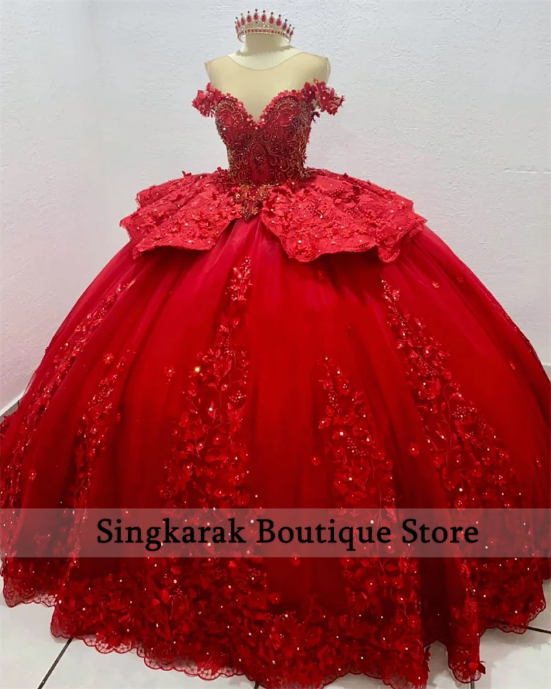 Красные кристаллы, 3D Цветы, платья для Quinceanera, бальное платье с аппликацией и бисером, милые платья 16, платья, корсет
Красные кристаллы, 3D Цветы, платья для Quinceanera, бальное платье с аппликацией и бисером, милые платья 16, платья, корсет