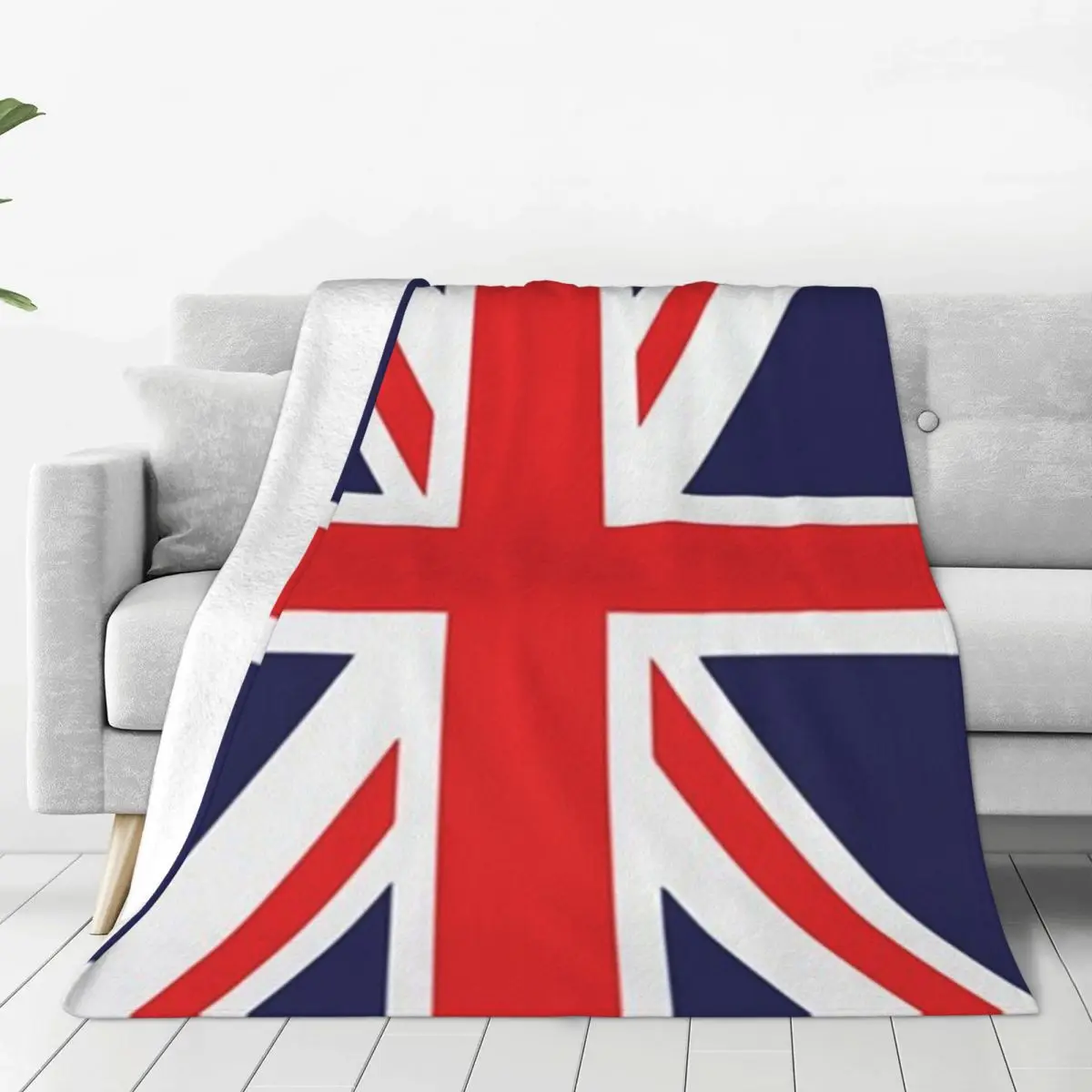 

Union Jack Soft Flannel Throw Blanket for Couch Bed Warm Blanket Lightweight Blankets for Sofa Travel Blanket