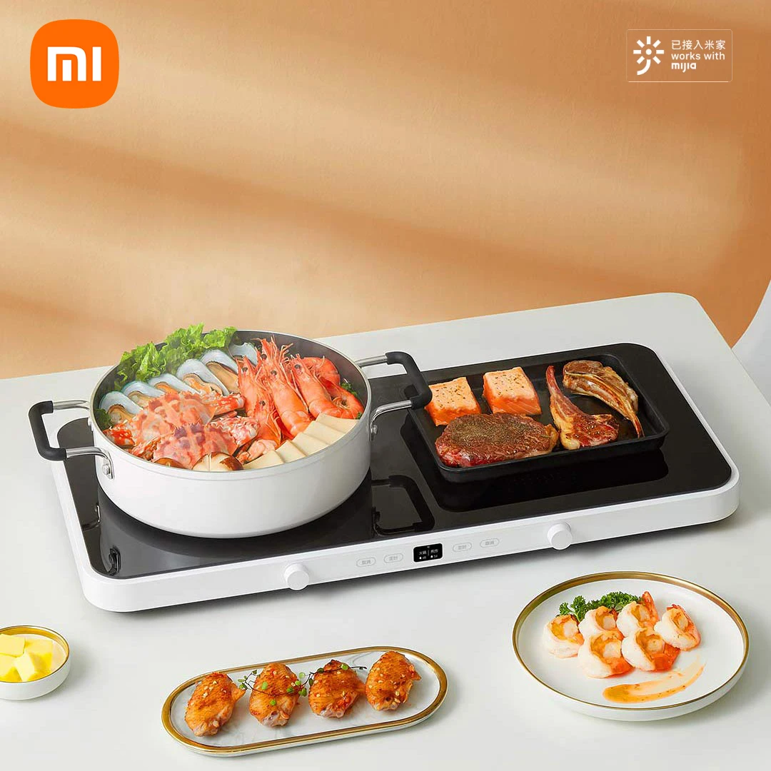 Xiaomi Mijia Multi-function Dual-port Induction Cooker High-power Heating Dual-stove Hot Pot Cooking With Baking Tray 2200w
Xiaomi Mijia Multi-function Dual-port Induction Cooker High-power Heating Dual-stove Hot Pot Cooking With Baking Tray 2200w