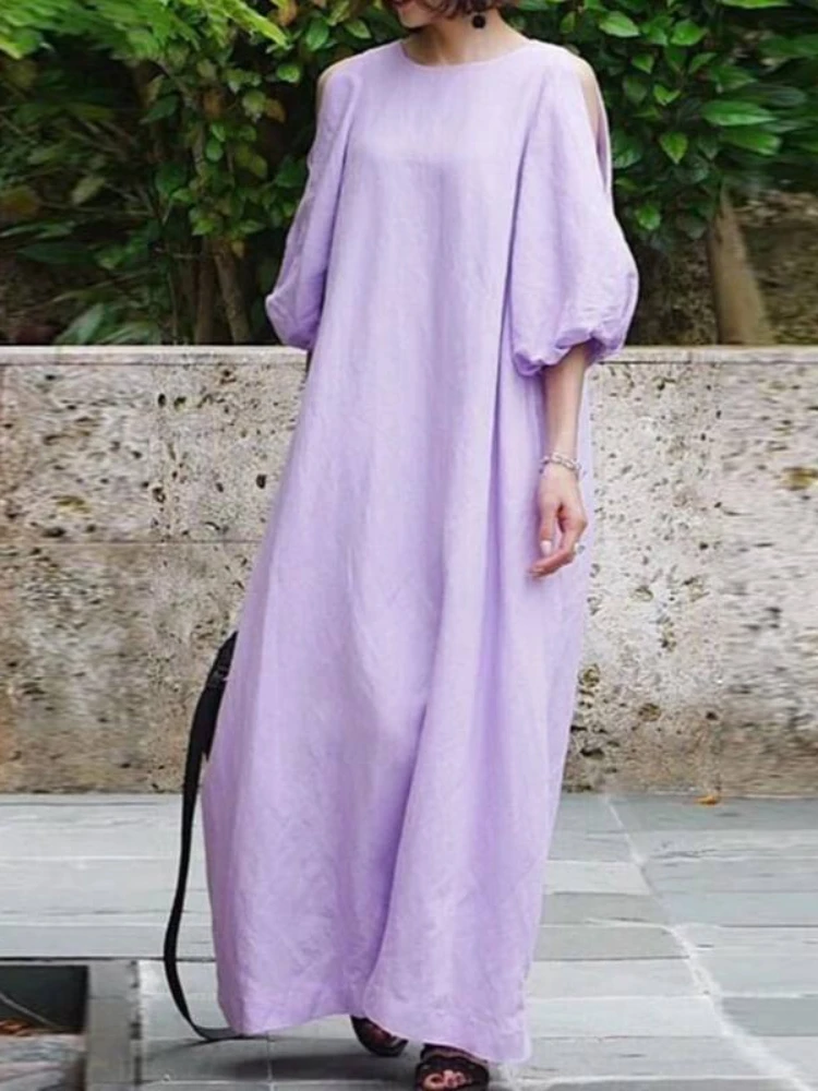 2023 Summer New Women's Dress Retro Elegant Off Shoulder Long Dress Korean Fashion Oversize Casual Loose Streetwear Robe Dress
2023 Summer New Women's Dress Retro Elegant Off Shoulder Long Dress Korean Fashion Oversize Casual Loose Streetwear Robe Dress