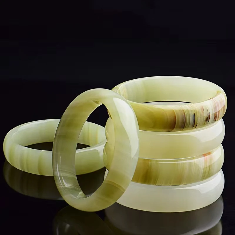 Original Ecological Pattern Cyan white Jade Bracelet Hand Carved Fashion Boutique Jewelry Wood Grain Bracelet Popular Gift
Original Ecological Pattern Cyan white Jade Bracelet Hand Carved Fashion Boutique Jewelry Wood Grain Bracelet Popular Gift