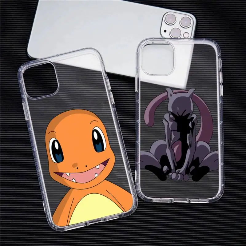 Charmander Bulbasaur Mewtwo Squirtle Phone Case For iphone 13 12 11 Pro Max Mini XS 8 7 Plus X SE 2020 XR Transparent Soft Cover
Charmander Bulbasaur Mewtwo Squirtle Phone Case For iphone 13 12 11 Pro Max Mini XS 8 7 Plus X SE 2020 XR Transparent Soft Cover